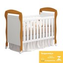 Ver imagem 4 de Berço Mini Cama Danny Branco Savana com Colchão D18 de 10cm - Reller Móveis Branco Savana