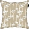 Capa Almofada Impermeável Sofá área Externa coqueiros Bege - 1