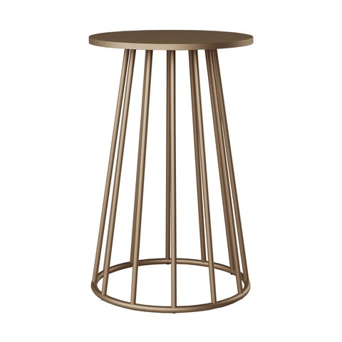 Base Cone Mesa Jantar Cozinha Aço para Tampo Vidro ou Madeira 50cm