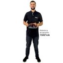 Ver imagem 2 de Quadro Decorativo Amigos Pet em Moldura Caixa TaColado Moldura Trad 1cm Madeira Escura com Vidro 15 