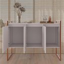 Ver imagem 4 de Conjunto Decorativo Aparador e Buffet 3 Portas Industrial