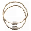 Ver imagem 1 de Prendedor Abraçadeira Pingente Cortina Com Imã Strass Luxo  - Perola