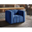 Ver imagem 3 de Poltrona Mona Cor Veludo Azul
