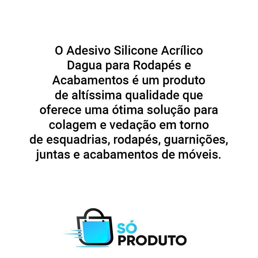 Adesivo Silicone Acrilico Dagua Branco com Aplicador - 3