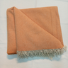 Manta de Lã de Ovelha 100% Natural Cor Laranja Tamanho 165x196 - 1