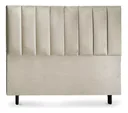Ver imagem 1 de Cabeceira de Cama Box Carla Casal 160 Cm Suede Bege - Eli Móveis e Decoração