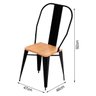 Conjunto de Mesa Design Tolix Iron Industrial 4 Cadeiras - 4