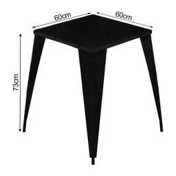 Conjunto de Mesa Design Tolix Iron Industrial 4 Cadeiras - 5