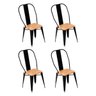 Conjunto de Mesa Design Tolix Iron Industrial 4 Cadeiras - 2