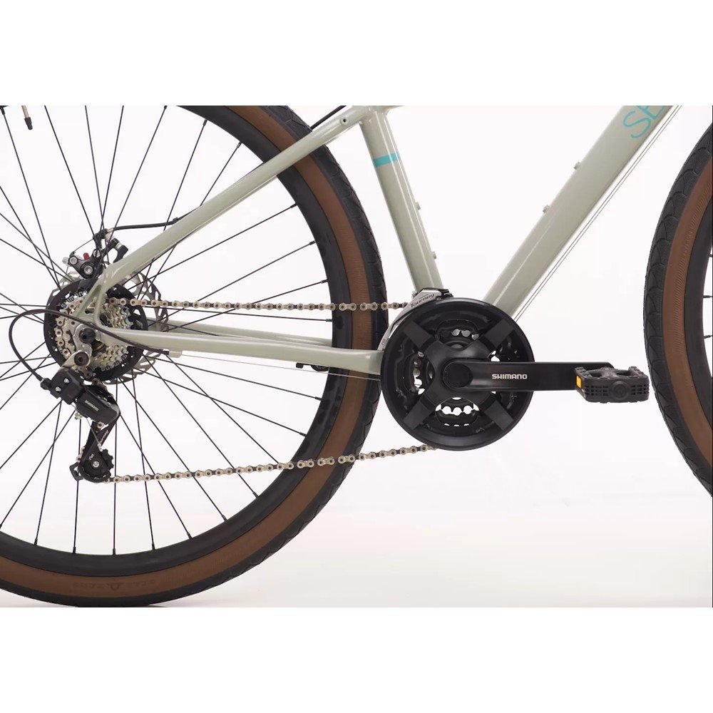 Bicicleta Sense Urbana Move Fitness 2023 Shimano 3x7 Velocidades Freios a Disco:15/cinza/azul/unisse - 5