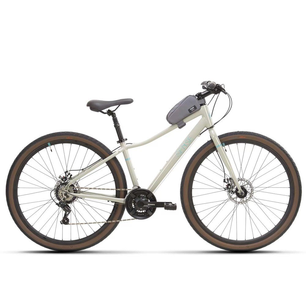 Bicicleta Sense Urbana Move Fitness 2023 Shimano 3x7 Velocidades Freios a Disco:15/cinza/azul/unisse - 2