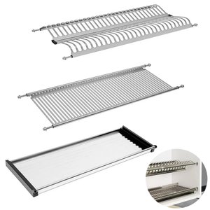 Escorredor de Pratos/copos Inox C/ Bandeja 900mm Fgvtn