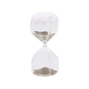 Ampulheta em Vidro 15 Minutos Cinza Mart