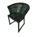 Ver imagem 1 de Cadeira Salinas Corda Náutica Base em Alumínio Preto/verde Musgo