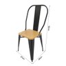 Conjunto de Mesa Design Tolix Iron Industrial 2 Cadeiras - 4