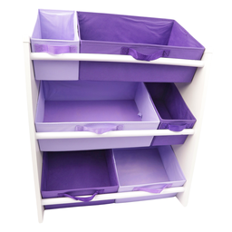 Organizador de Brinquedos Infantil Médio Cor:violeta e Lilas - 2