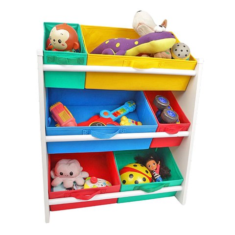 Organizador de Brinquedos Infantil Médio Cor:Colorido