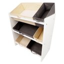Ver imagem 5 de Organizador de Brinquedos Infantil Médio Cor:Cinza e Bege Palha