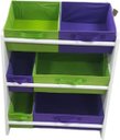 Ver imagem 1 de Organizador de Brinquedos Infantil Médio Cor:Violeta e Verde Limão