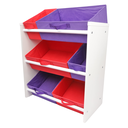 Ver imagem 4 de Organizador de Brinquedos Infantil Médio Cor:Vermelho e Violeta