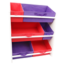 Ver imagem 2 de Organizador de Brinquedos Infantil Médio Cor:Vermelho e Violeta