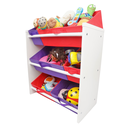 Ver imagem 3 de Organizador de Brinquedos Infantil Médio Cor:Vermelho e Violeta