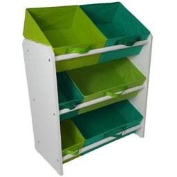 Organizador de Brinquedos Infantil Médio Cor:verde Bandeira e Verde Limão - 3
