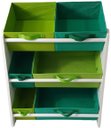 Ver imagem 1 de Organizador de Brinquedos Infantil Médio Cor:Verde Bandeira e Verde Limão