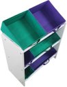 Ver imagem 3 de Organizador de Brinquedos Infantil Médio Cor:Violeta e Verde Bandeira