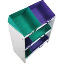 Ver imagem 3 de Organizador de Brinquedos Infantil Médio Cor:Violeta e Verde Bandeira