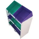 Ver imagem 2 de Organizador de Brinquedos Infantil Médio Cor:Violeta e Verde Bandeira