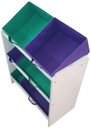 Ver imagem 2 de Organizador de Brinquedos Infantil Médio Cor:Violeta e Verde Bandeira