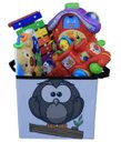 Ver imagem 1 de Caixa Organizadora de Brinquedos Estampada 28x30x28cm Cor:Corujinha