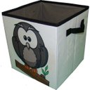 Ver imagem 2 de Caixa Organizadora de Brinquedos Estampada 28x30x28cm Cor:Corujinha