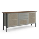 Ver imagem 7 de Aparador Buffet para Sala de Jantar 180 cm 2 Portas Friesen Verti Nogueira - Nexta Casa