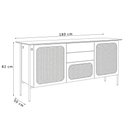 Ver imagem 4 de Aparador Buffet para Sala de Jantar 180 cm 2 Portas Friesen Verti Nogueira - Nexta Casa