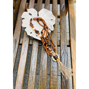 Colar Decorativo de Mesa ou Parede Grande Juliette Marrom