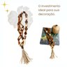 Colar Decorativo de Mesa ou Parede Grande Juliette Marrom - 7