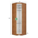 Ver imagem 4 de Guarda-roupa Em Mdf Com 9 Portas E 6 Gavetas Cumaru/fendi