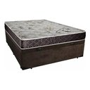 Ver imagem 3 de Cama Box Baú Casal Conforto Suede Marrom + Colchão Casal Conforto Espuma D23 Com EPS 16x138x188