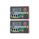 Ver imagem 1 de Kit 2 Megômetro Digital Faixa 1000v E 2000 Mohms Medidor Resistência Isolação Mi-390 Portátil Com Es