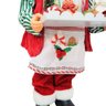 Papai Noel Confeiteiro Gourmet 45cm Bandeja e Avental Confeitos Decorados - Cromus - 6