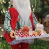 Papai Noel Confeiteiro Gourmet 45cm Bandeja e Avental Confeitos Decorados - Cromus - 3