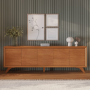 Ver imagem 5 de Buffet Premium 5 Portas Naturalle Pés em Madeira Maciça