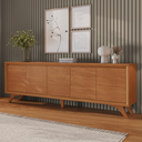Ver imagem 6 de Buffet Premium 5 Portas Naturalle Pés em Madeira Maciça