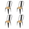 Kit 4 Cadeiras Design Tolix Iron Industrial - 1