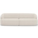 Ver imagem 3 de Sofá 3 Lugares Curvo Orgânico com 02 Poltronas para Sala Living 220cm Barolo L06 Linho Mescla - Lyam