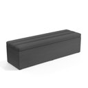 Ver imagem 1 de Calçadeira Baú Ursa 160 para Cama Queen Z-008 Sued Cinza Aradecor
