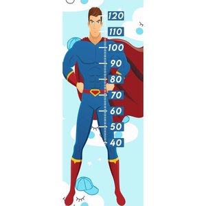 Régua De Crescimento Infantil Super-homem