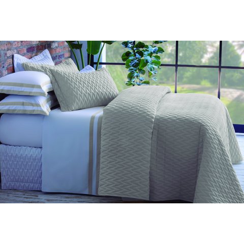 Jogo de Casal Double Branco/fendi 200 Fios